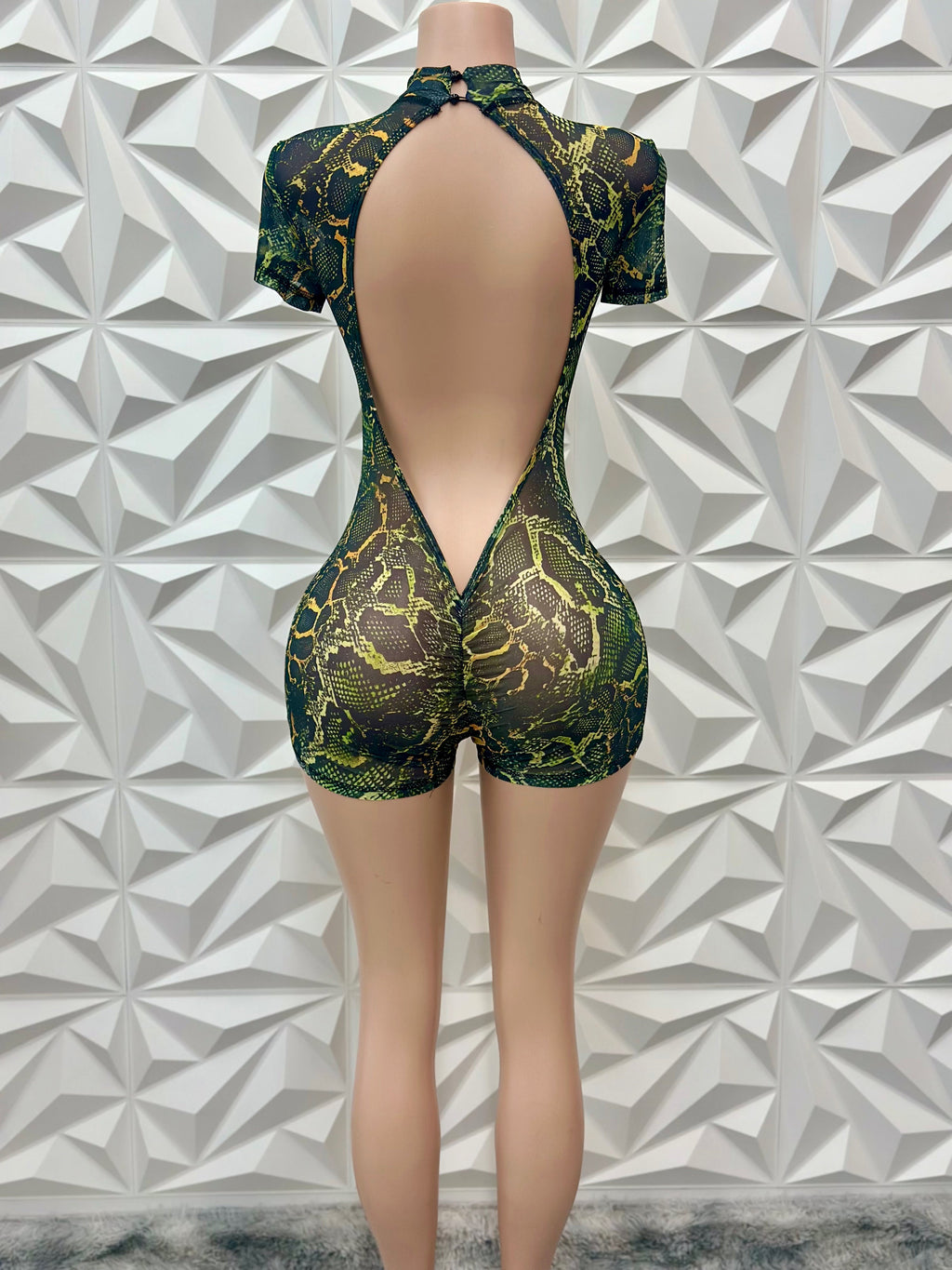 Imperial Romper (Snake Print)