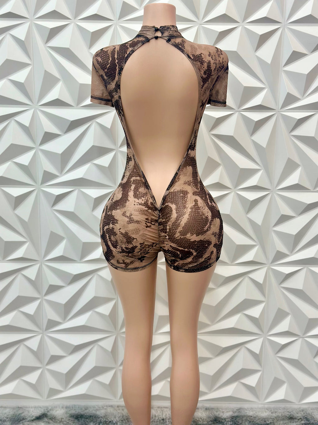 Imperial Romper (Snake Print)
